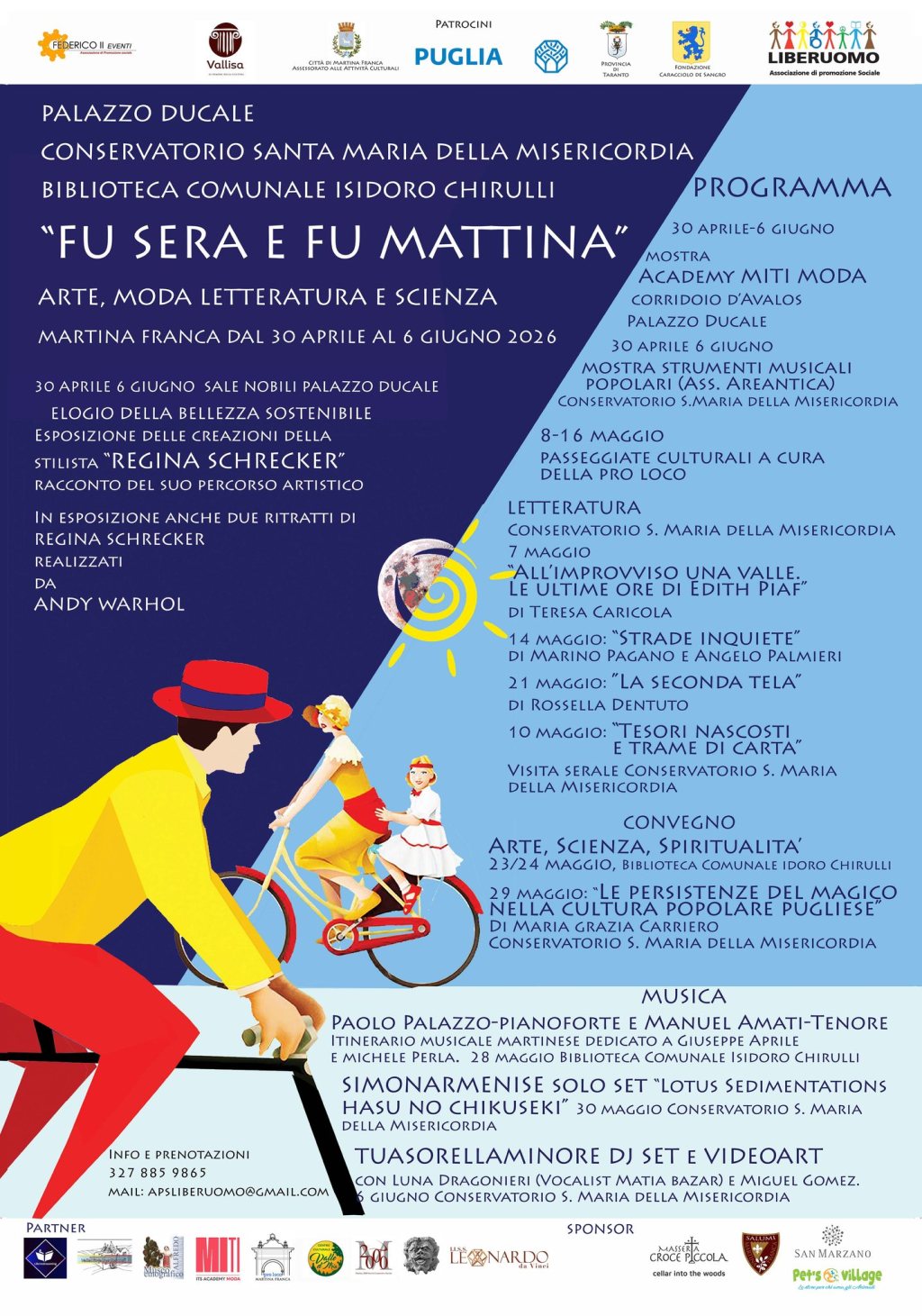 “Fu sera e fu mattina”, itinerario culturale a Martina Franca, dal 30 aprile al 6 giugno&nbsp;2026