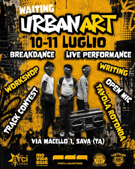 “Urban Art Action Fest”, Arci Calypso Sava, 10-11 luglio 2026