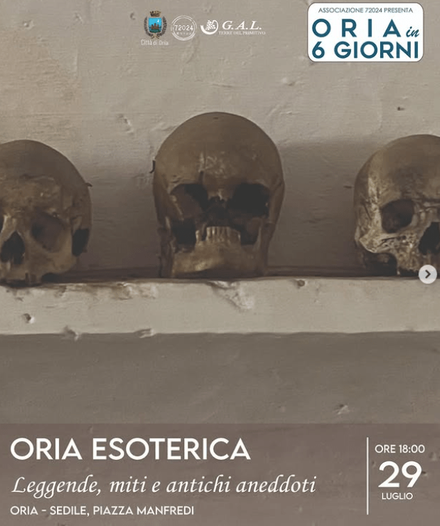 Oria in 6 giorni – tour 2: Oria esoterica, 29&nbsp;luglio